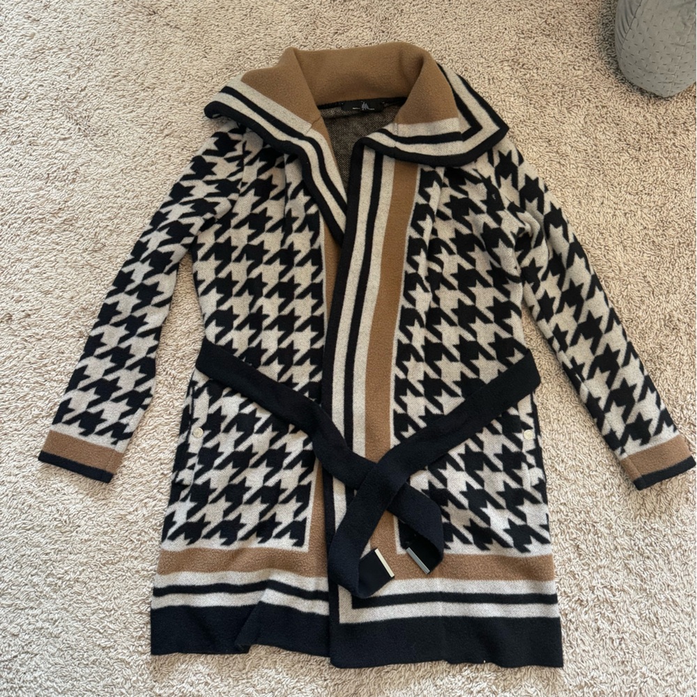 White House Black Market Belted Cardigan Sweater Size S